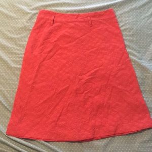 A-line Coral pink skirt